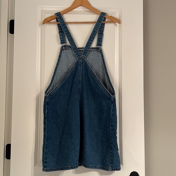 Topshop Moto Denim Overall Dress - Picture 2 of 4